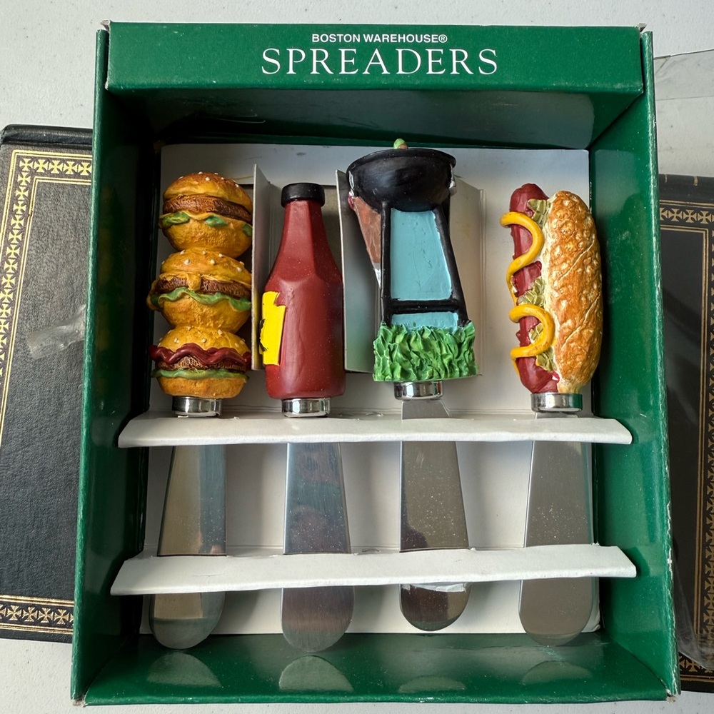 Boston Warehouse Colorful Food-Themed Knife Set Spreaders